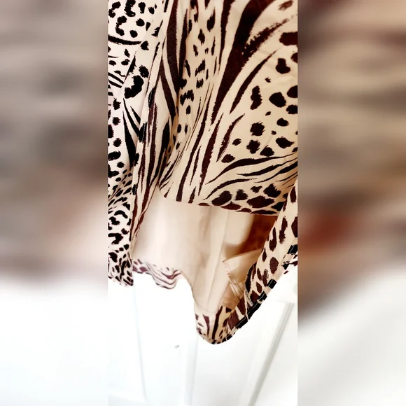 NWT Ann Taylor Animal Print Midi Skirt - Picture 6 of 6